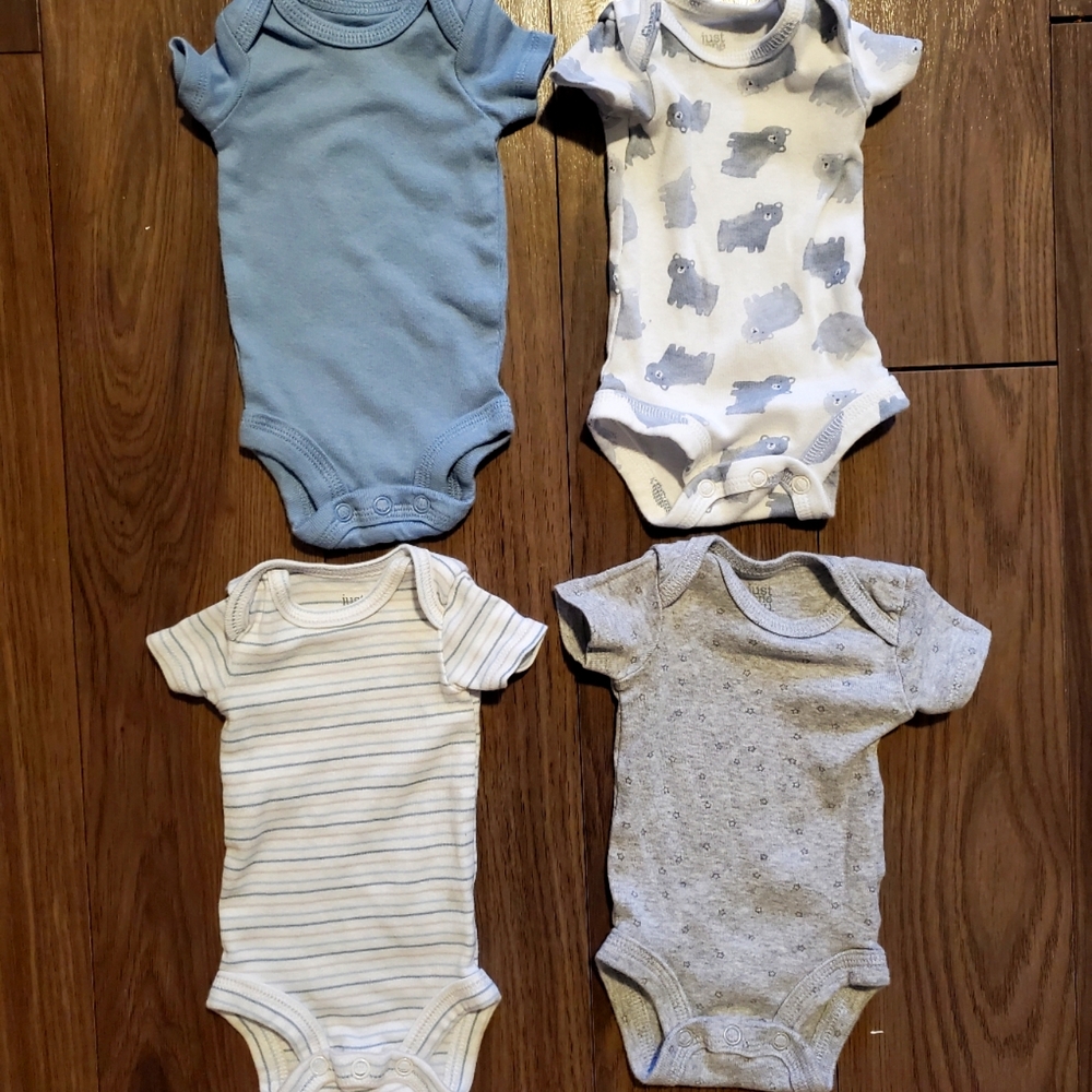 Set of 4 Premie size onsies